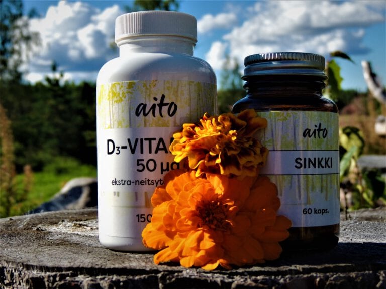 AITO - ravintolisät D sekä Sinkki